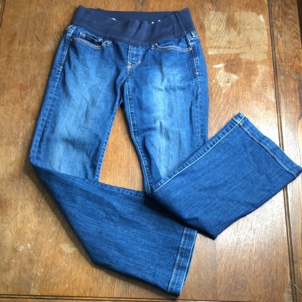 Gap Maternity Long & Lean Bootcut Jeans